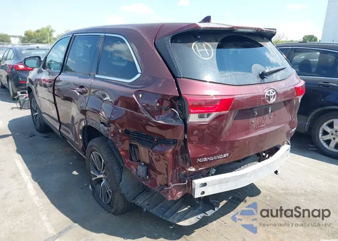 2019 Toyota Highlander Le Plus z USA, uszkodzony, nr VIN 5TDBZRFH9KS954164